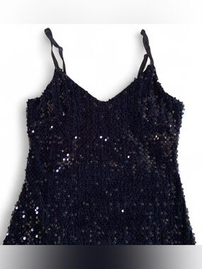 Black sequin dress